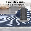 Washable Runner Rug, Modern Geometric Rainbow Carpet, Low Pile Non-Slip Floor Mat for Entryway, Living Room, or Nursery - 3 of 4