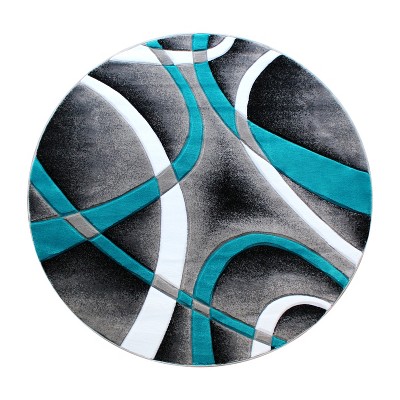 Masada Rugs Sophia Collection Area Rug with Hand Carved Intersecting Arch Design