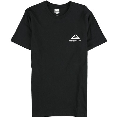 Reef Mens Carwick Short Sleeve Graphic T-Shirt, Black, Medium
