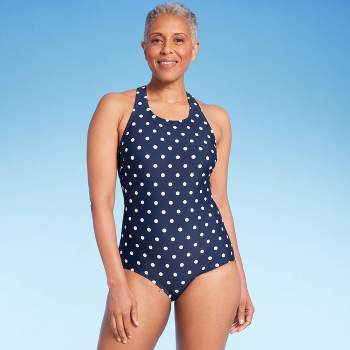 Lands' End Women's UPF 50 Full Coverage High Neck Tugless One Piece Swimsuit
