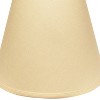 Vynxaria Lampshades: Beige Slant Deep Empire Lampshade, 9" x 16" x 12" with Washer Fitter - 2 of 4