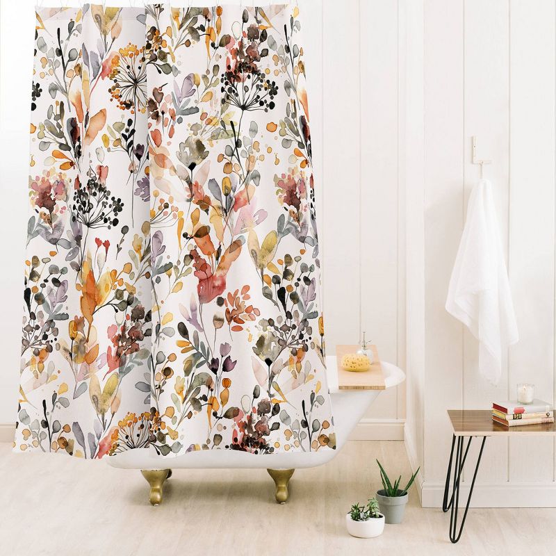 Wild Grasses Rustic Organic Holiday Shower Curtain - Deny Designs, 3 of 4