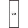 PosterPalooza | Panoramic Slim Profile Brown Picture Frame - UV Acrylic, Foam Board Backing, Hanging Hardware - 2 of 4
