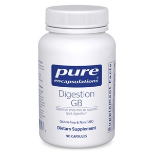 Pure Encapsulations Digestion GB - Digestive Enzyme Supplement to Support Gall Bladder and Digestion of Fat, Carbohydrates, and Protein* - 90 Caps - 1 of 4