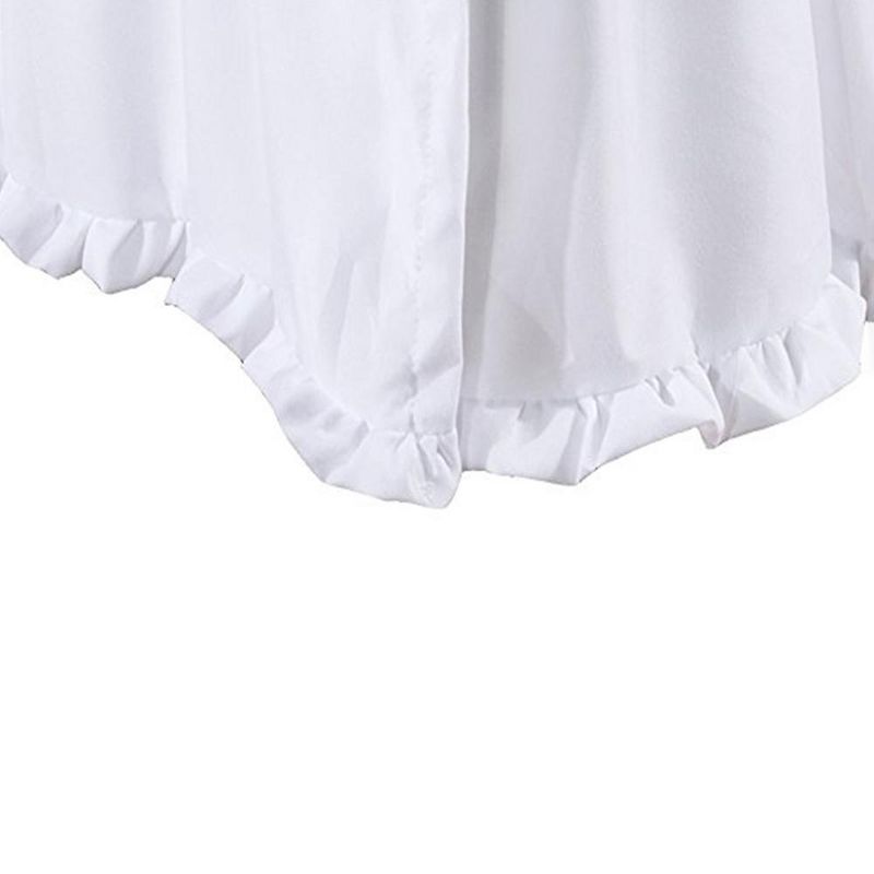 Sasha White Classic Bed Skirt Drop 15" by Greenland Home Fashion, 2 of 5