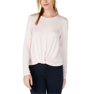 maison Jules Womens Twisted Hem Basic T-Shirt - 1 of 1