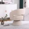 Accent Chairs Swivel With Smooth 360-Degree Swivel Base, Accent Chairs Modern, Swivel Chairs With High-Density Sponge Seat Cushion-Cuddlewood - 3 of 4