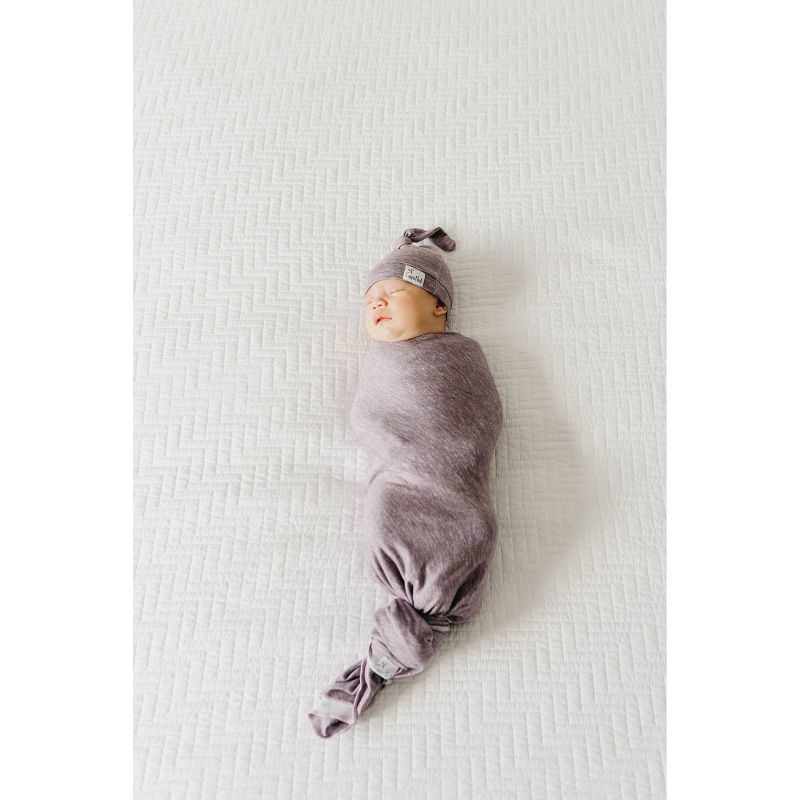 Copper Pearl Bloom Knit Swaddle Blanket, 2 of 7