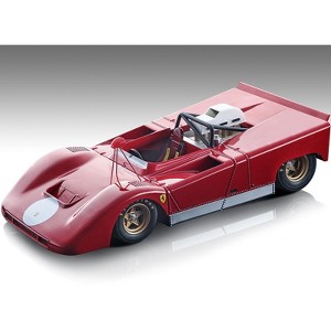 1971 Ferrari 712 Can Am Red Press Version "Mythos Series" Limited Edition to 100 pieces Worldwide 1/18 Model Car by Tecnomodel - 1 of 3