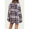 Women's BRUSHED CHECKED SINGLE-BREASTED BLAZER JACKET - J.NNA - 2 of 2