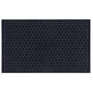 1'6"x2'6" Solid Tufted Doormat Navy - Mohawk: Outdoor & Indoor Weather-Resistant Low Pile Rectangle Mat - 1 of 4