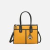 MKF Collection Livia Women's Satchel Bag Vegan Leather by Mia K - Mustard Olive - 2 of 4