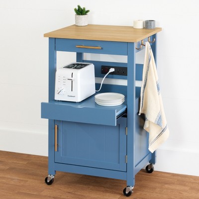 Best Choice Products Rolling Kitchen Island Cart, Single Door Cabinet w/ Drawer, Sliding Tray, Outlet