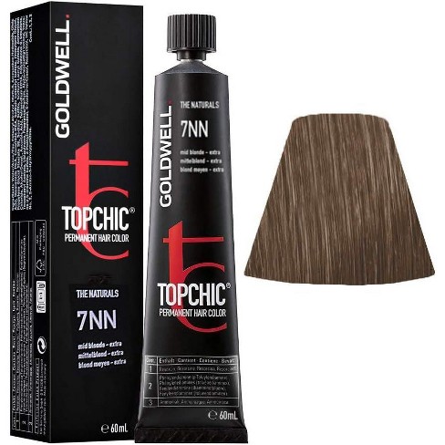 Goldwell Topchic Professional Hair Color Dye - 7nn Mid Blonde Extra ...