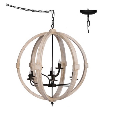 Classic Vintage Round 4-Light Chandelier Gold - A&B Home