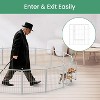 Fence with Anti-Rust Coating, Metal Heavy Portable Foldable Dog Pen for Dogs RV Camping - 3 of 4
