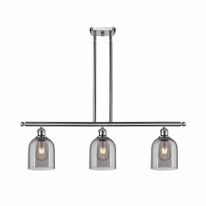 Bella - 3 Light Stem Hung Island In Industrial Style-10 Inches Tall and 36 Inches Wide - 1 of 1