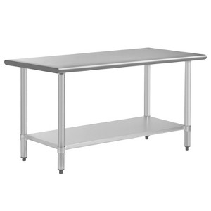 BMS 24/36/48/60in Stainless Steel Kitchen Work Table Scratch Resistant with Adjustable Table Foot - 1 of 4