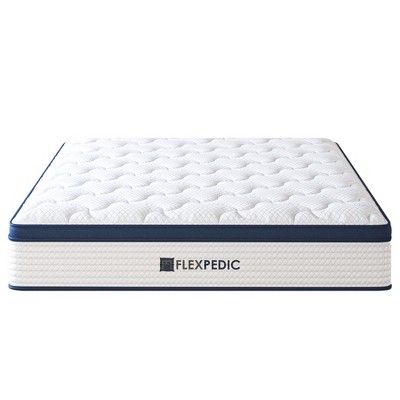 Runesay 10" Queen Hybrid Mattress with Space Cotton Layer, Medium-Firm Cooling Design, Enhanced Support & Pressure Relief