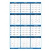 Swift Glimpse 32"x48" Calendar Planner January 2025 to December 2025 Light Navy Blue: Laminated Wall Calendar with Grommets - 4 of 4
