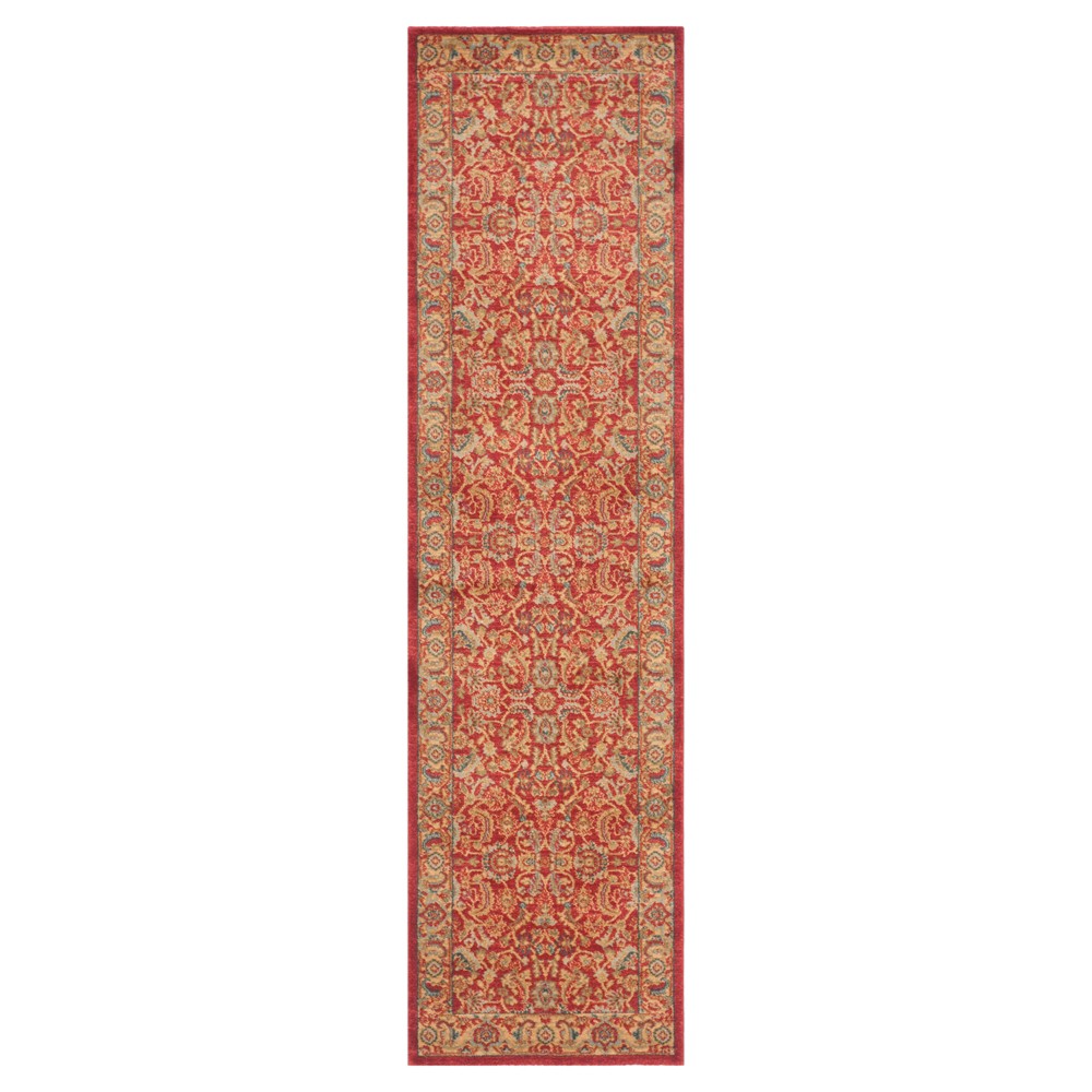 2'2inx8' Runner Havyn Area Rug Red/Natural - Safavieh