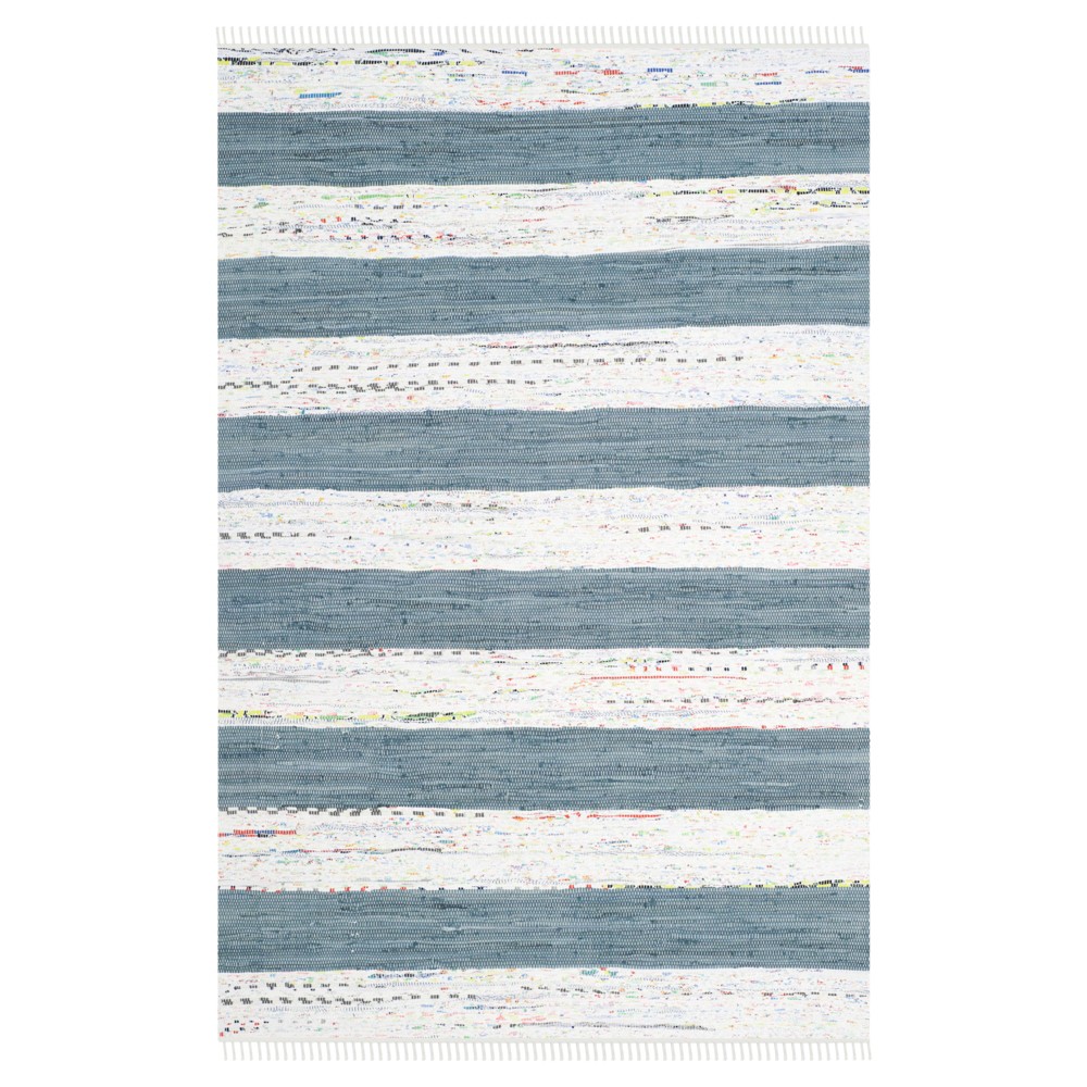 4'x6' Carine Flatweave Area Rug Ivory/Gray - Safavieh