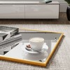 Dovelina Modern Rectangular Aluminium Fine Edge Black Hanging Mirror Decorative Wall Mirror - 3 of 4