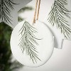Pine Icon Ornament Multicolor 5"H Ceramic Set of 3 - 2 of 2