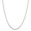 Black Bow Jewelry 2.1mm Sterling Silver Diamond Cut Solid Round Spiga Chain Necklace - 3 of 4