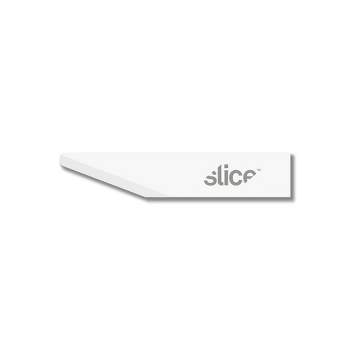 Slice 10518 Replacement Craft Knife Scalpel Blades - Straight Edge, Rounded Tip - Finger-Friendly Safety Blade - Pack of 4