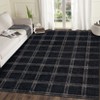 Washable Indoor Modern Living Room Area Rugs, Geometric Checkered Home Decor Carpet for Bedroom Dining Room Nursery - 3 of 4