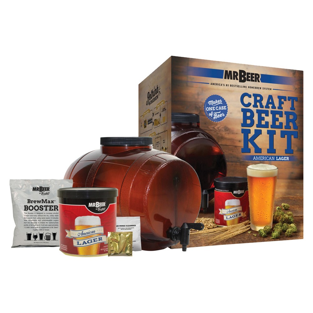 Photos - Barware Mr. Beer American Lager Craft Beer Making Kit