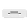 NicBex LED Accent Coffee Table, 16-Color RGB Lighting & Hidden Storage, High-Gloss Rectangle for Modern Living Room - 4 of 4