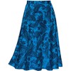 Collections Etc Stylish Paisley Print Stretch Knit Full-Sweep Skirt - 4 of 4