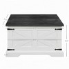 Bella Depot  63.8''W Farmhouse Coffee Table with Large Hidden Storage - 4 of 4