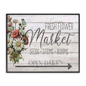 Stupell Industries Planked Style Fresh Flower Market, 30" x 24" - 1 of 4