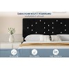 Velvet Bed Frame, Upholstered Platform Bed with Button Tufted Headboard & Under-Bed Storage Space, Sturdy Wooden Slats Support, No Box Spring Needed - 4 of 4