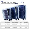 Hardshell Luggage Sets, 20/24/28 IN Suitcase with Front Pocket,  TSA Lock, USB Interface -ModernLuxe - 3 of 4