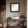 Amanti Art Abbey Black Beveled Framed Bathroom Vanity Wall Mirror - 4 of 4
