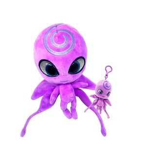 Miraculous Ladybug Kwami Plush Kit, Mon Ami, 9-Inch Plush with Resin Eyes and Lifesize 5-Inch Stuffed Toy with Matching Backpack Keychain - 1 of 4