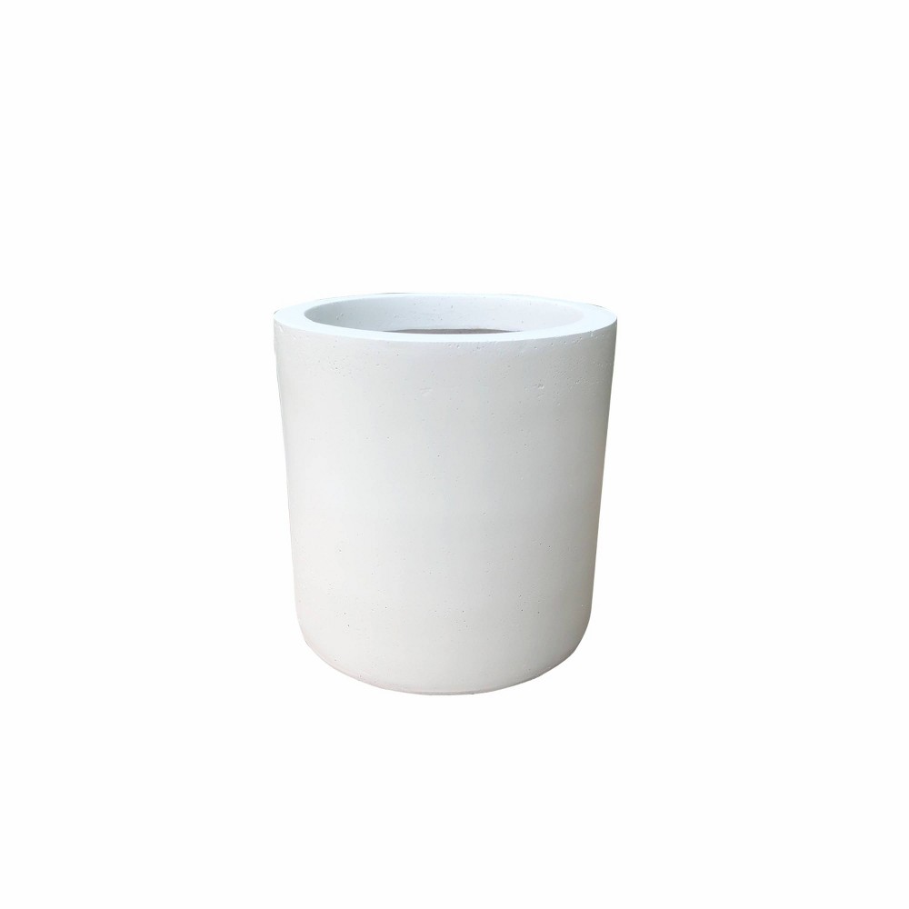 Photos - Flower Pot Rosemead Home & Garden, Inc. 16" Wide Kante Lightweight Modern Concrete Ou