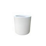 18.08" x 15.8" Kante Lightweight Concrete Modern Cylinder Outdoor Planter Pure White - Rosemead Home & Garden, Inc.