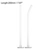 Unique Bargains Reusable Smooth Glass Straws with Cleaning Brush 2 Pcs - 2 of 4