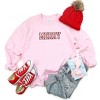 Simply Sage Market Women's Graphic Sweatshirt Embroidered Merry -Red Ink - 2 of 3