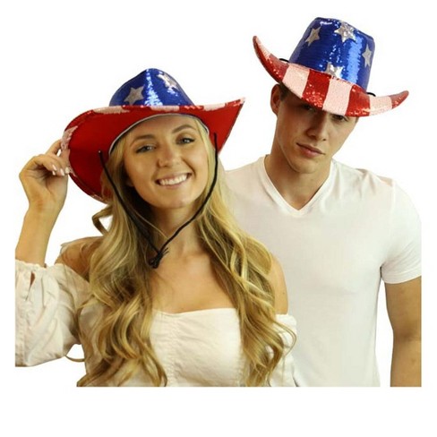 KBW Patriotic Stars Cowboy Hat - image 1 of 1