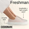 CUSHIONAIRE Women’s Freshman Canvas Lace-Up Sneaker with Memory Foam, Wide Widths Available | Casual Walking Shoes, Lightweight & Comfortable - 2 of 4