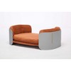 Bellura Pet - Elevated Grey+Brown Scandinavian Style Cat Couch Bed with Removable Mattress Cover for Indoor Cats - 3 of 4
