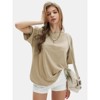 EXLURA Womens Summer Oversized T Shirts Crewneck Loose Workout Short Sleeve Blouse Tops 2025 Y2K Casual Athletic Basic Tee - 4 of 4