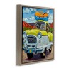 Stupell Industries Vacation Dogs in Car Black Framed Floater Canvas Wall Art - 3 of 4