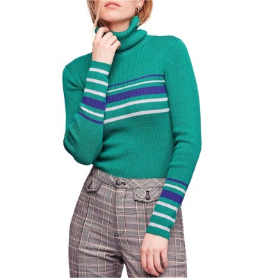Free People Womens Ribbed Pullover Sweater